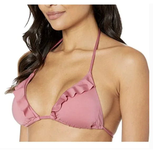 Soluna 2 Piece Hipster Swim Bikini Top & Bottom Mulberry Pink Small NWT $108 - Picture 6 of 9